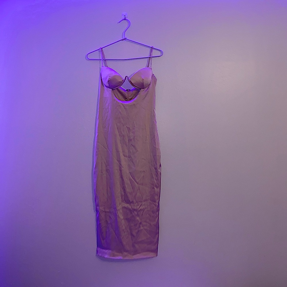 Satin Body Com Dress